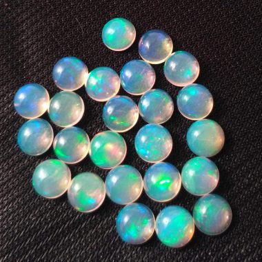5mm Opal Smooth Round Cabs
