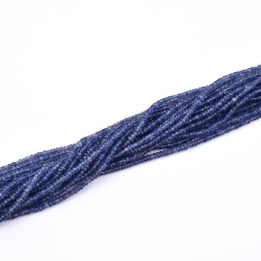 iolite faceted rondelle beads