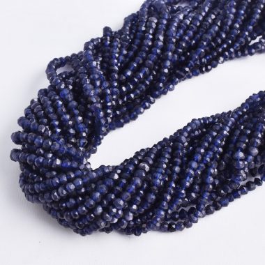blue iolite faceted beads