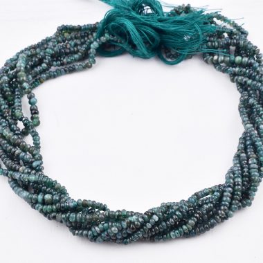 micro emerald smooth beads