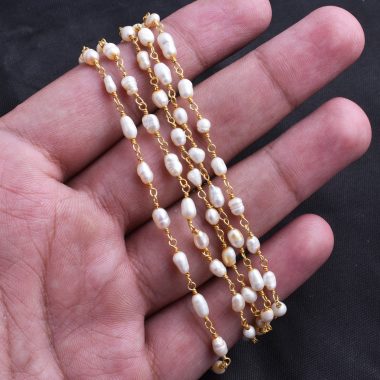 rise pearl rosary chain