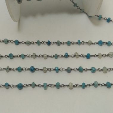 blue moonstone beaded rosary