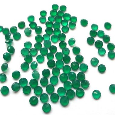 3mm green onyx round cut