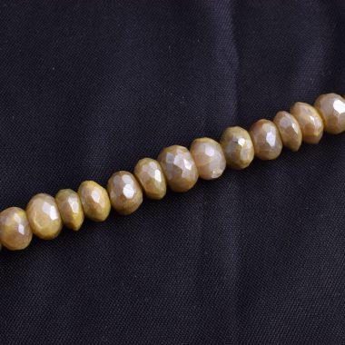 yellow moonstone silverite beads