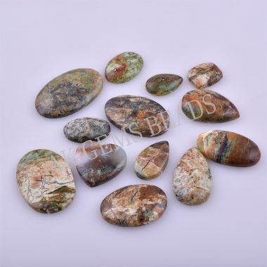 Free Size Natural Serpentine Opalite Smooth Mix Shape Cabochon