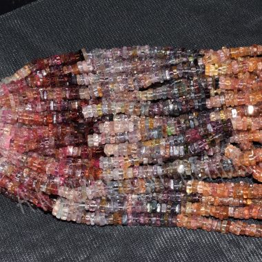 multi spinel square beads